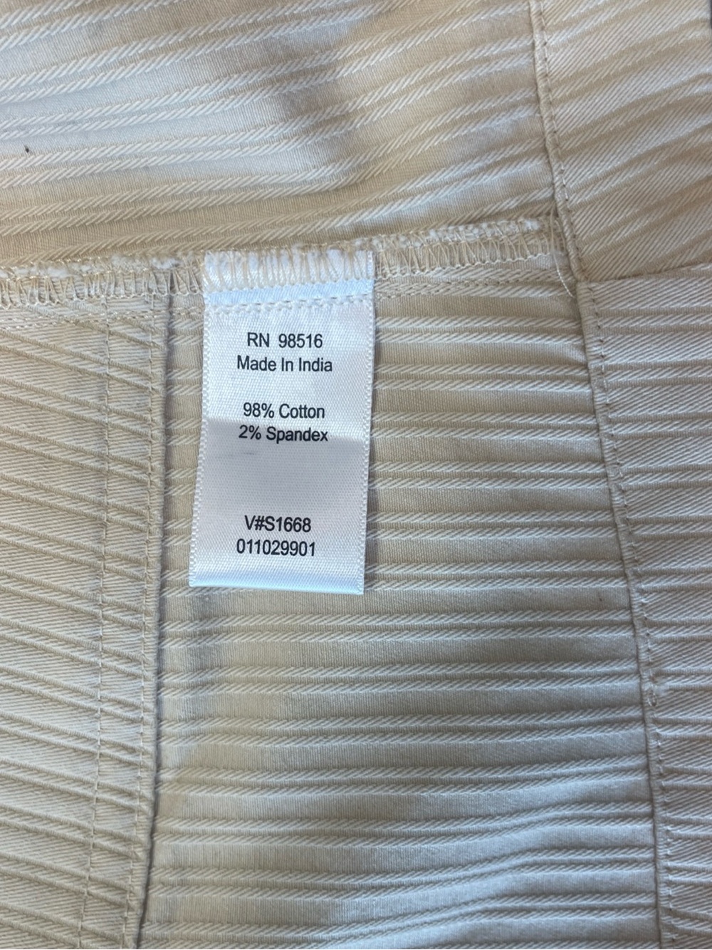 Coldwater Creek Cream Ribbed Textured Top - Picture 10 of 10